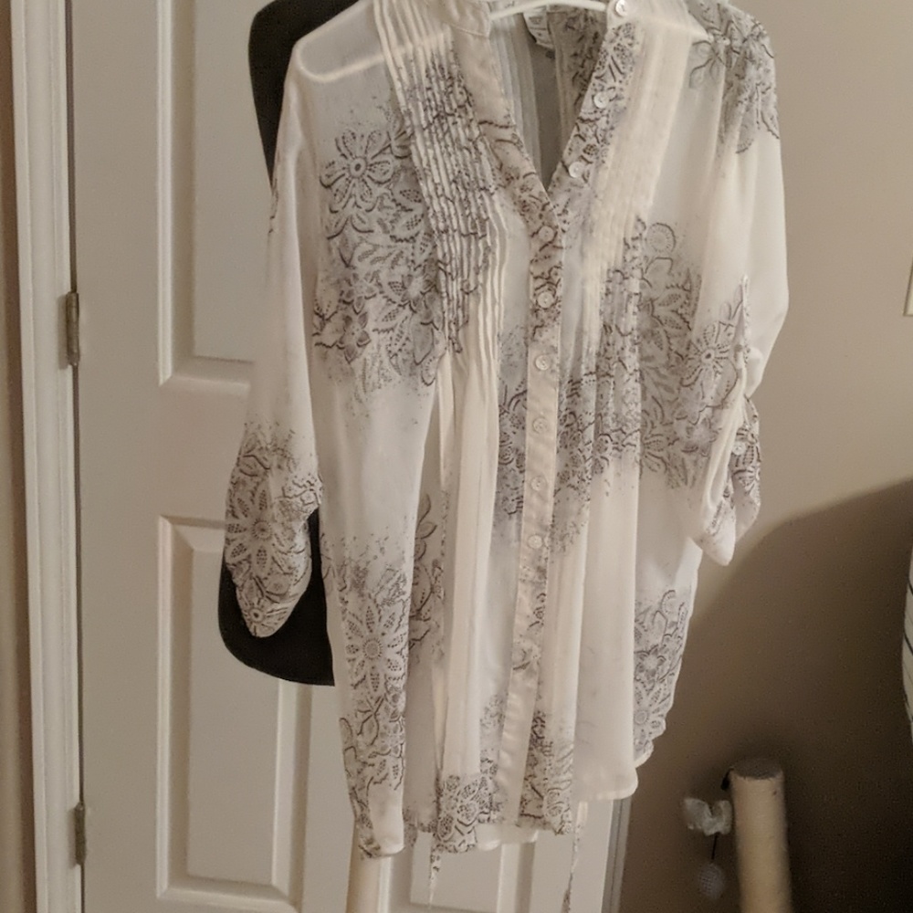 American Rag Sheer Blouse - Picture 2 of 4
